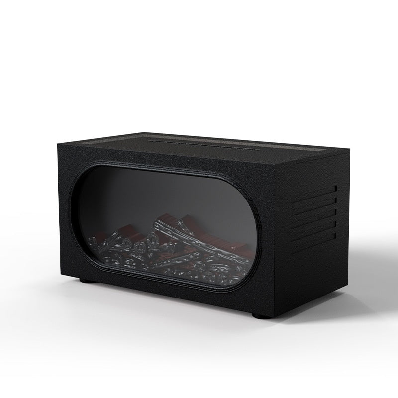 3D Flame Fireplace Aroma Diffuser – LED Humidifier with Remote Control