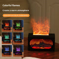3D Flame Fireplace Aroma Diffuser – LED Humidifier with Remote Control