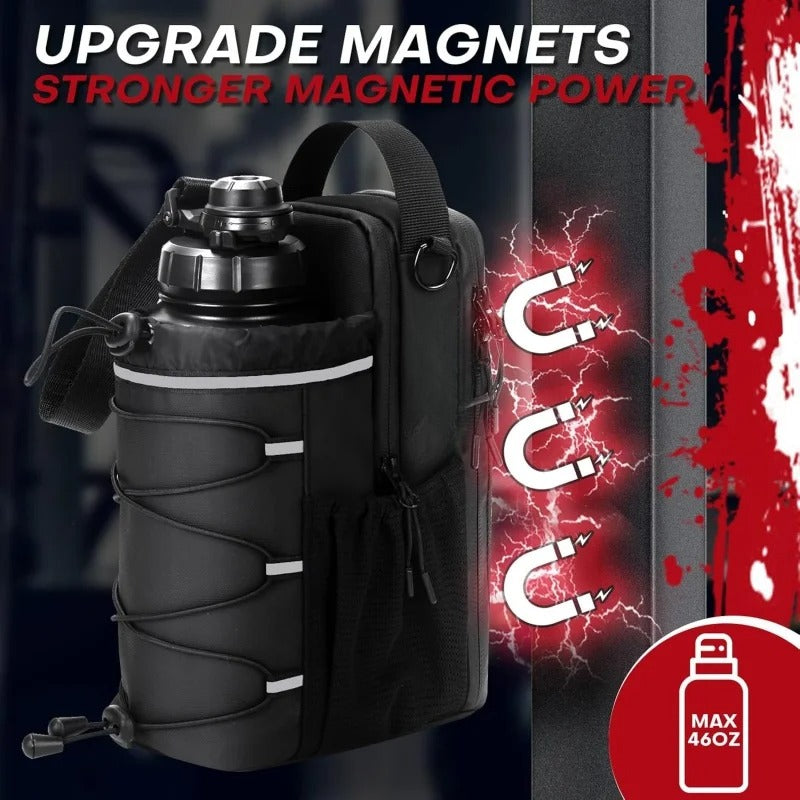 Magnetic Gym Bottle Holder – Hands-Free Magnetic Water Bottle Sling