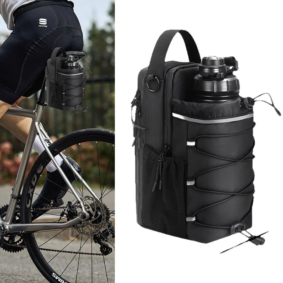 Magnetic Gym Bottle Holder – Hands-Free Magnetic Water Bottle Sling